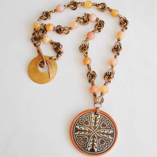Sale was 80 now 60 Celtic Cross Necklace, Irish Jewelry, Celtic Jewelry