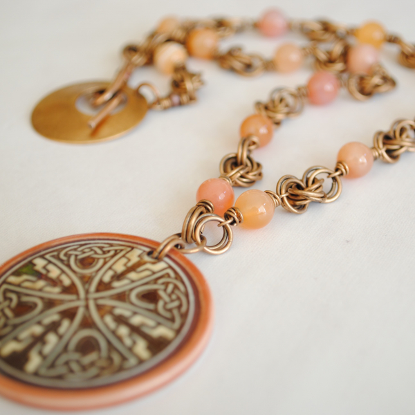 Sale was 80 now 60 Celtic Cross Necklace, Irish Jewelry, Celtic Jewelry