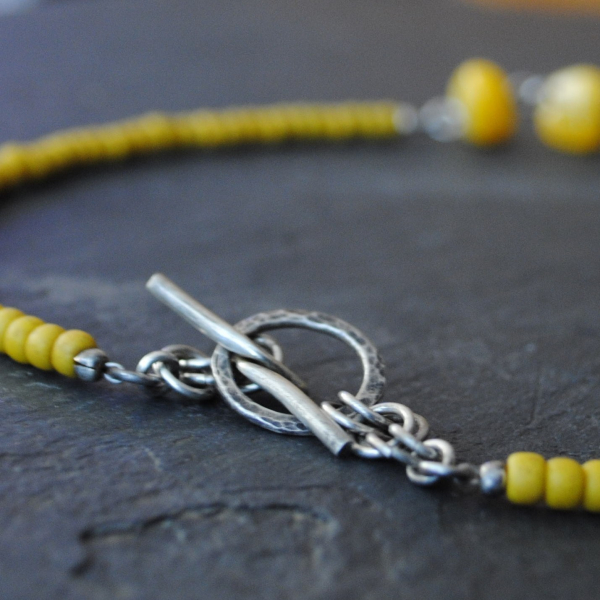 Yellow Sun Necklace Native American Style Necklace