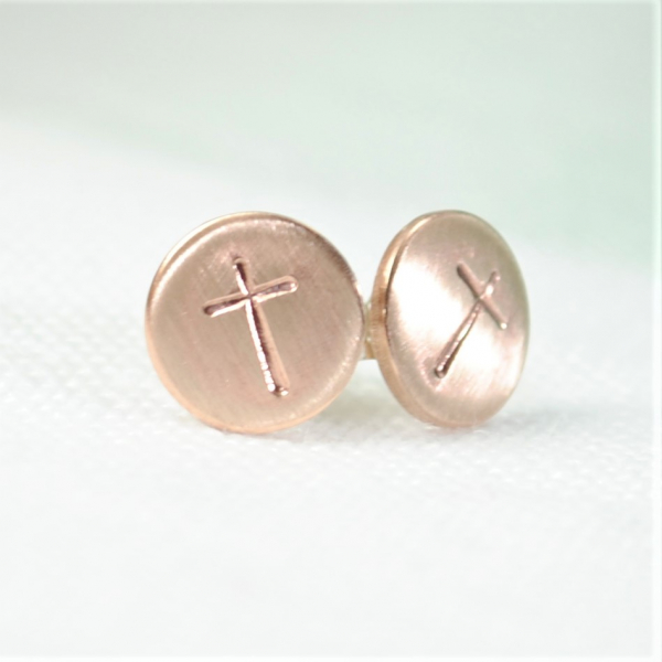 Cross Earrings Tiny Post Earrings
