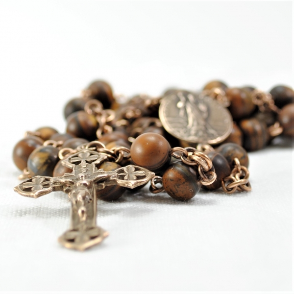 Saint Patrick Rosary Irish Rosary with Shamrocks