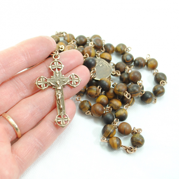 Saint Patrick Rosary Irish Rosary with Shamrocks