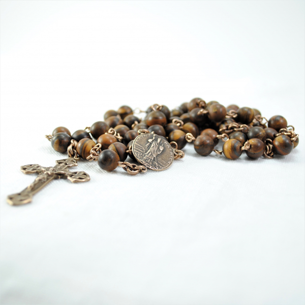Saint Patrick Rosary Irish Rosary with Shamrocks