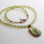 Shamrock Necklace with Czech Glass Beads
