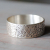 Sterling Silver Ring Band with Distressed Texture