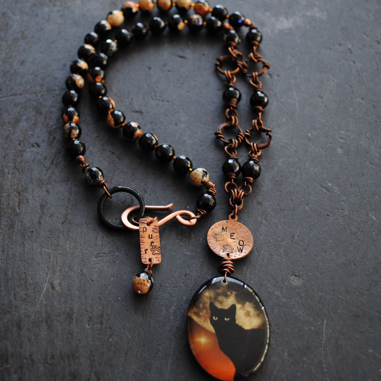 Cat Necklace Handmade by Kennedy