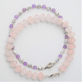 Rose Quartz and Amethyst